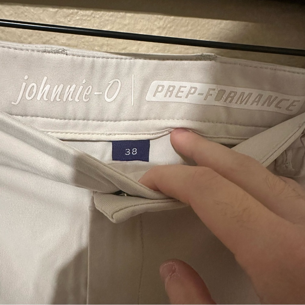 Johnnie-O Prep Performance Khaki Chino Shorts - Picture 3 of 3